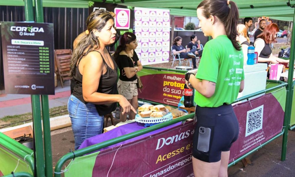 Donas do Negócio movimentam R$ 10 mil na praça de alimentação da 1ª Corrida Sicredi